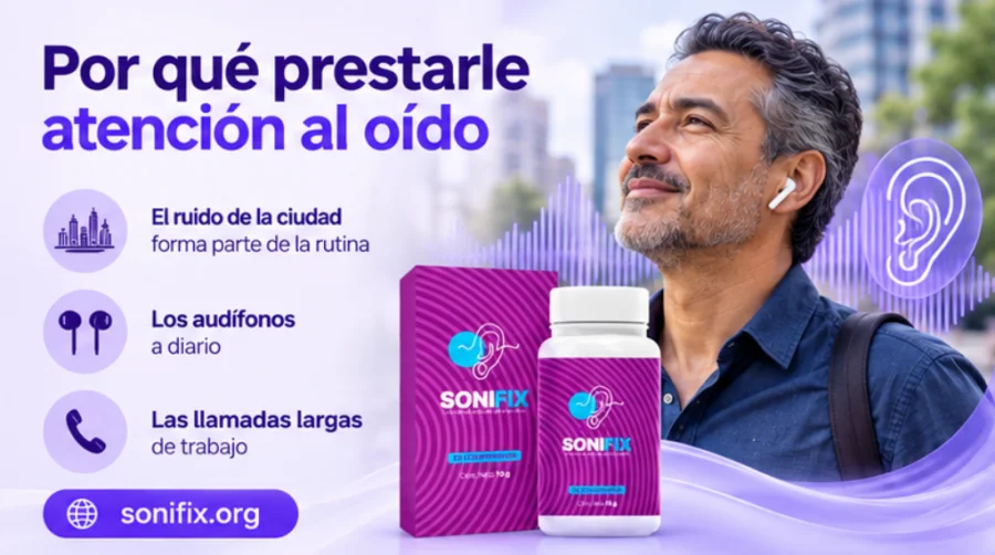Sonifix — cuidado diario del oído en la rutina de un adulto en Colombia