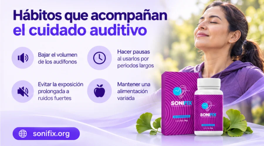 Sonifix — hábitos diarios que acompañan el cuidado del oído